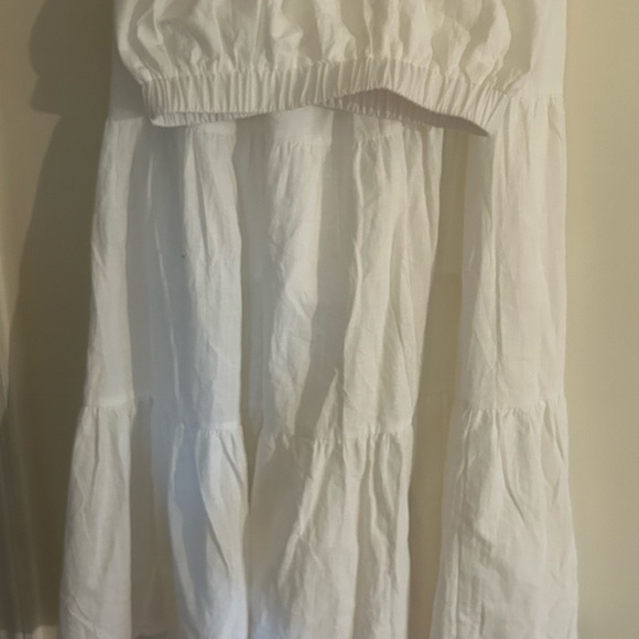 Amazon Essentials Dresses & Skirts - Amazon Essentials White A-Line Skirt. Tiered white skirt - a Quince knockoff.